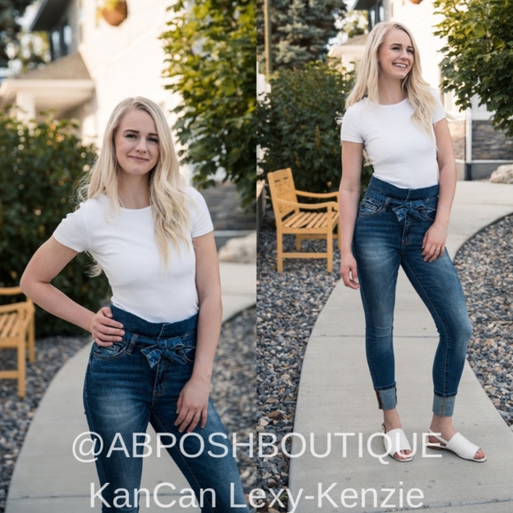 NWT KanCan Jeans Kenzie High Rise Paper Bag Skinny - Picture 4 of 8